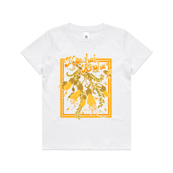 Kōwhai Aroha - Kids Youth T shirt Thumbnail