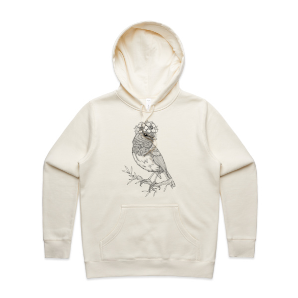 Nice hat. Toutouwai & Mānuka  - Womens Stencil Hood Thumbnail